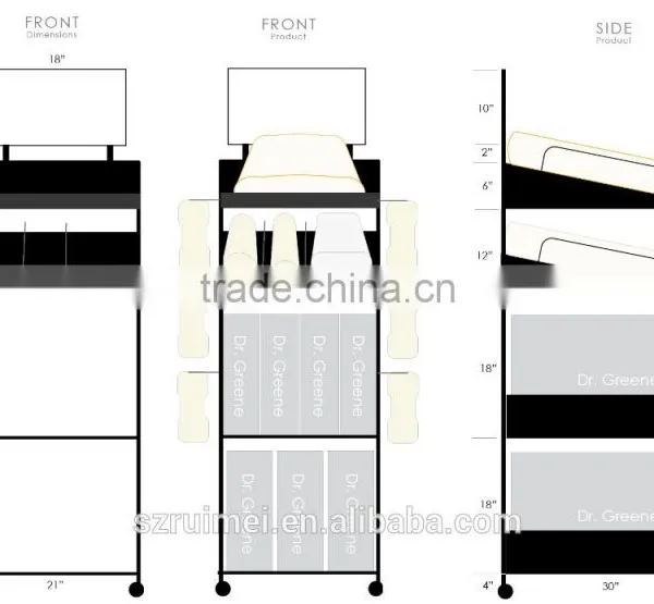 2015 New Supermarket Attractive Metal Pillow Display Rack photo-4