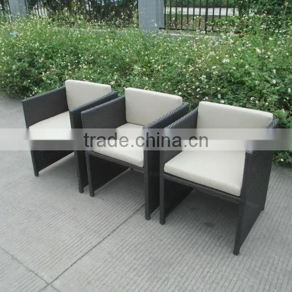 A - High-end Grey Rattan Wicker Furniture Dinning Set CF829-2 photo-4