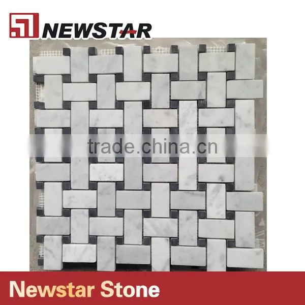 Newstar Bathrooms Shower Tile Design Marble for Flooring Mosaic photo-2