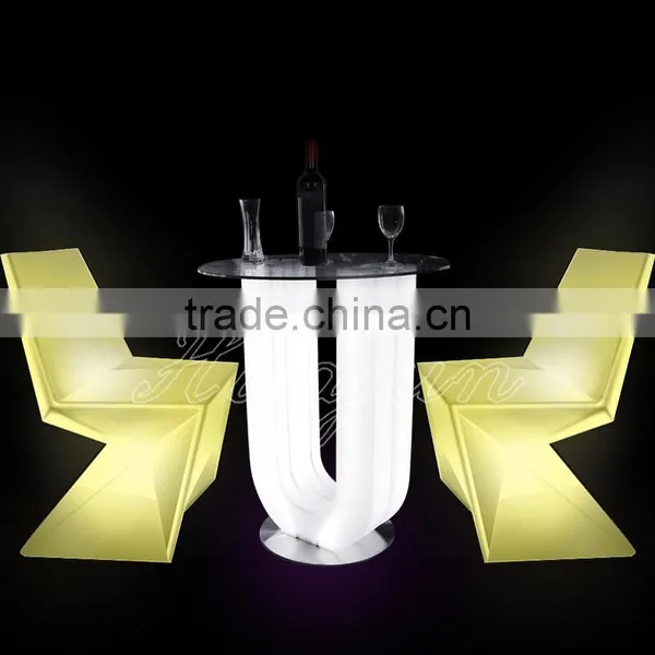 Led Light Chair, Led Plastic Chair With Colorful Light photo-3