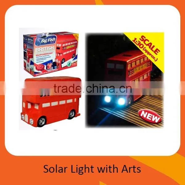 Solar Solar London Bus Decorative British Taxi Solar Light photo-2