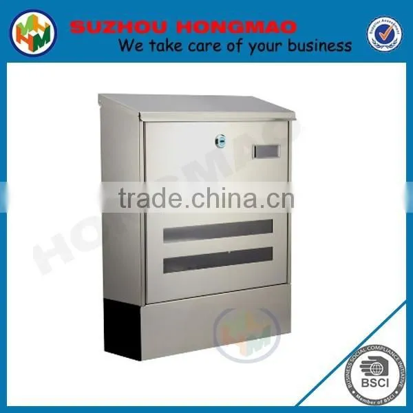 Large Capacity Outdoor Mailbox Steel Letter Box With Newspaper Holder photo-3