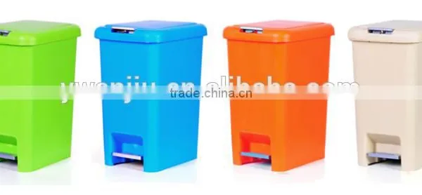Colorful Rectangel Press&Foot Trash Bin Garbage Bin photo-3
