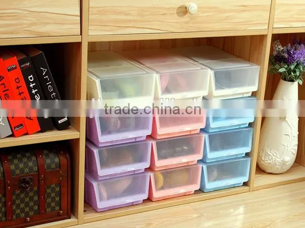 Colorful Thicker With Cover Storage Box Plastic Shoe Boxes photo-3