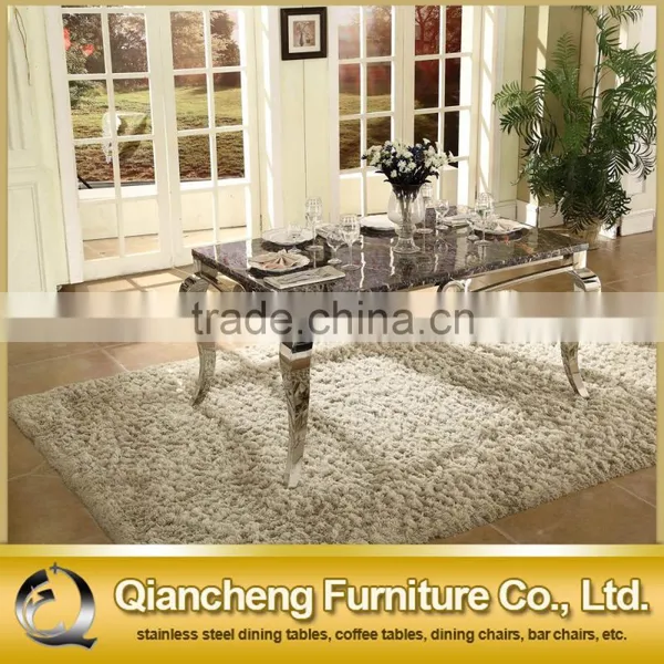 Modern Stainless Steel Dining Table for Hotel Dining Room photo-4