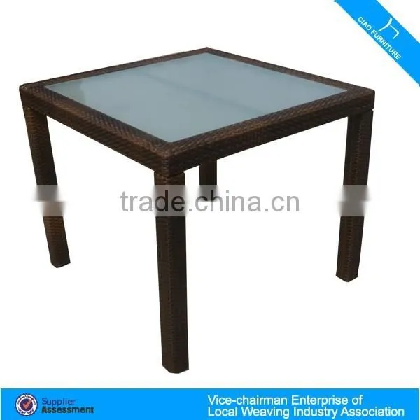 Patio Square Table Rattan Outdoor Dining Table photo-6