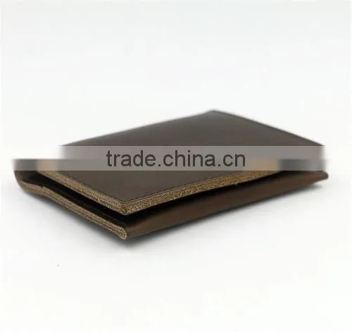 Genuine Leather Simple Handmade Men Wallet Bifold Purse Credit Card Billfold photo-2