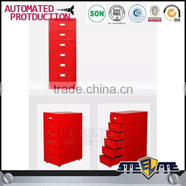 Safe and Friendly Knock Down Kids Bed Beside 6 Drawer Movable File Cabinet for Sale photo-3