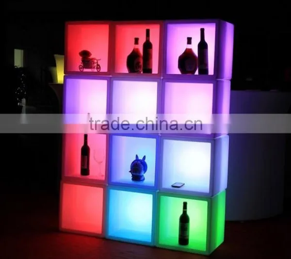 Led Wine Shelf Cube Table Disco Beer Storage With RGB 16 Color Changing photo-3