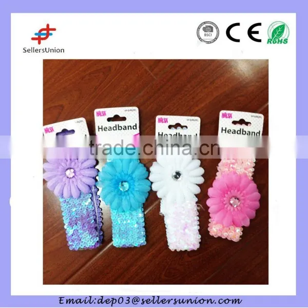 Custom New Design Jeweled Rubber Hair Bands