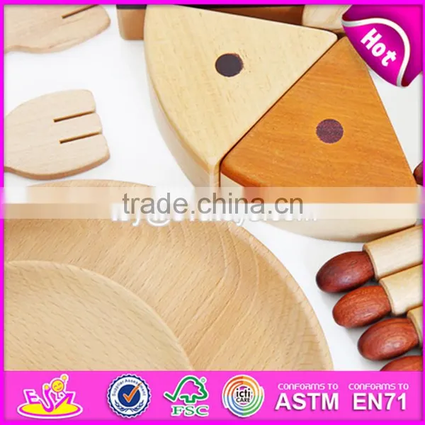 2017 New Design Simulation Kids Natural Wooden Birthday Cake Toy W10B180 photo-6