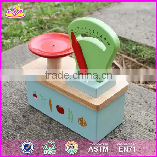 2016 New Design Children Pretend Play Funny Wooden Scales Toy W10D148 photo-6