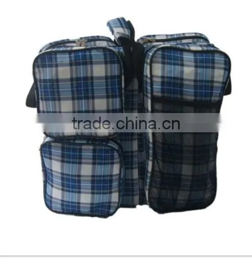 2017 New Design Portable Travel Plaid Fabric Baby Bed Bag photo-3