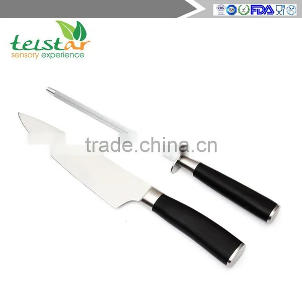 Chef's Knife and Sharpener - Professional Set by LK Kitchen - 8 Inch Stainless Steel Sharp Blade Kitchen Knife for the Home Cook photo-5