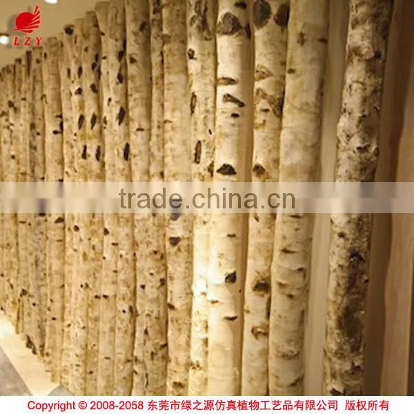 Artificial PU Tree Trunk Decorative Withe Birch Tree Trunk photo-2