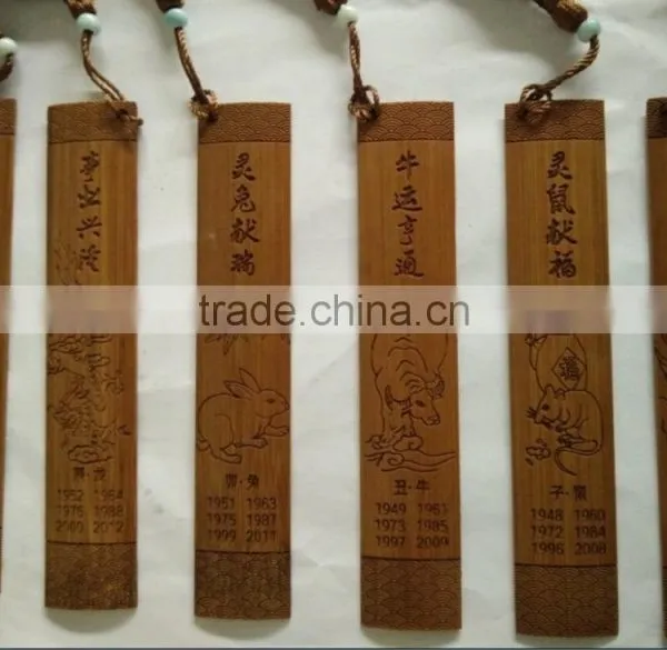 Eco-friendly Bamboo Wood Bookmark Carbonized photo-3