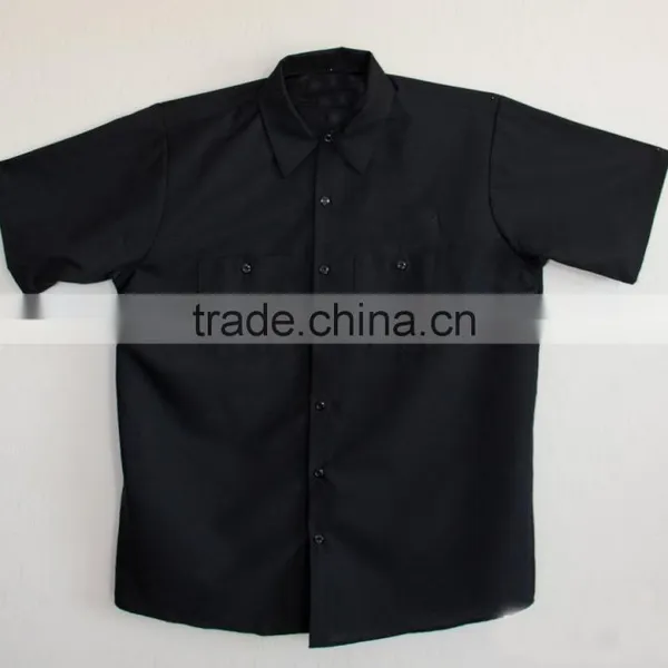 Custom Workwear Uniform 100%cotton Short Sleeve Men Workwear Shirts photo-4