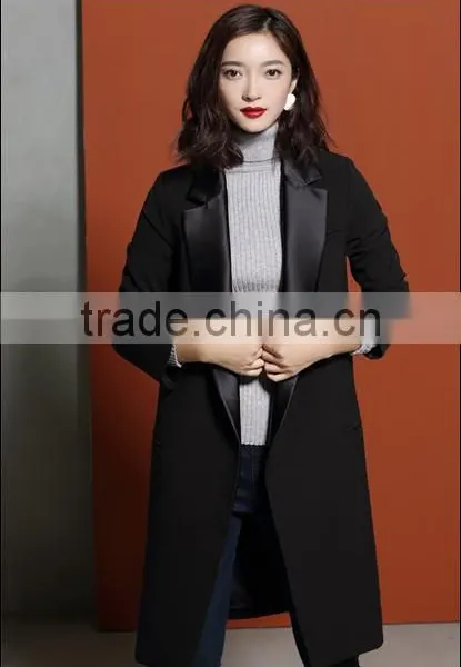 Fashion Ladies Custom Long Women Blazer WMS26 photo-2