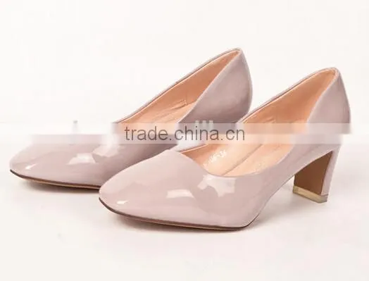GZY Popular Middle Heel Genuine Leather Shoes Women Casual photo-6
