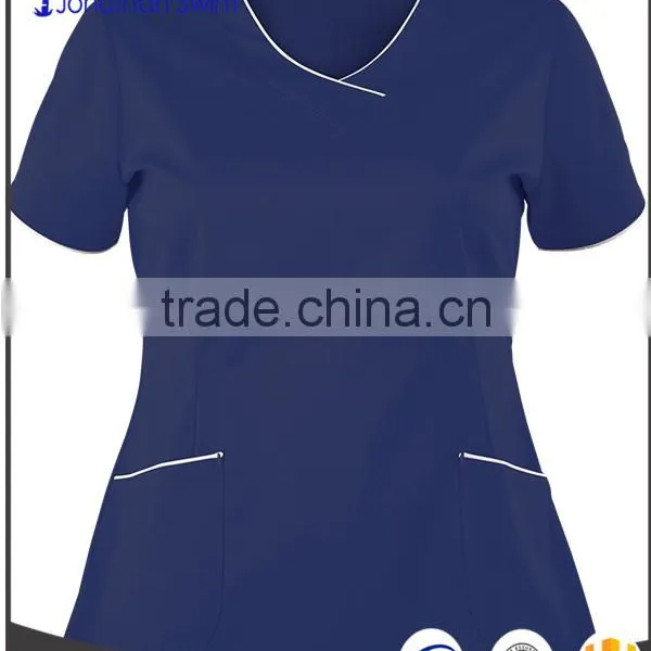 2017 Fashion V-neck Women Design Design Hospital Scrubs Uniforms photo-2