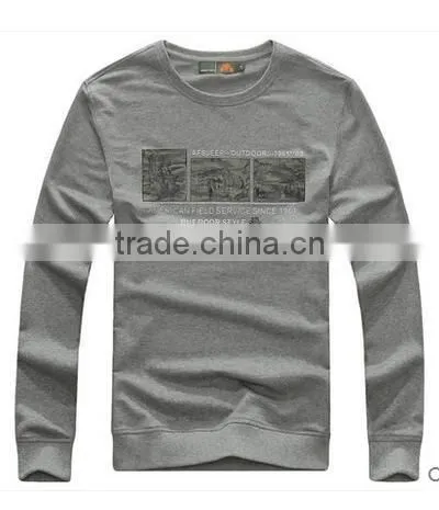 The New 2017 Spring Small Unlined Upper Garment of Han Edition Fleece Personality Render Men Long Sleeve T-shirt Unlined Upper photo-3