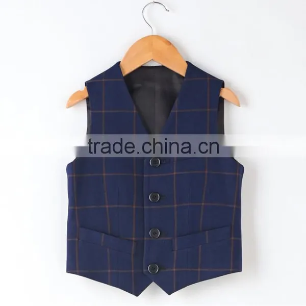 Latest Design High Quality Formal Boy Suit Vest