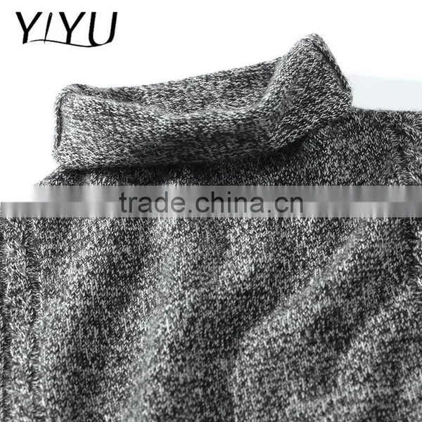 American Winter Autumn Women Turtleneck Color Block Cashmere Pullover Sweater photo-4