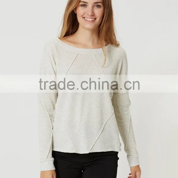 2016 Winter Wholesale Women Long Sleeved Sweat100% Cotton Plain Cheap Fleece Hoodie photo-5
