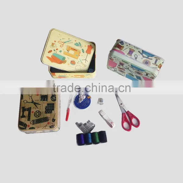 D&D Home & Traveling Hand Embroidery Sewing Box With Sewing Accessories Notions photo-2