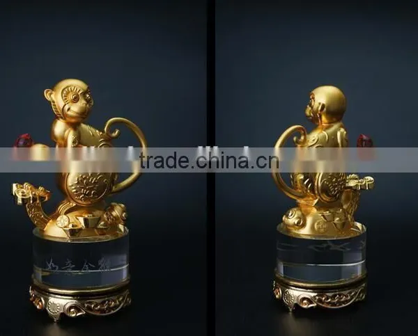 High Quality Beautiful Gold Plated MONKEY TROPHY FOR BUSINESS GIFT photo-5