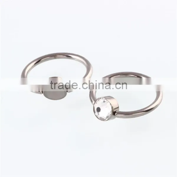 G23 Titanium Solid O-ring Nose Piercing India Body Jewelry Punk Jewelry photo-5