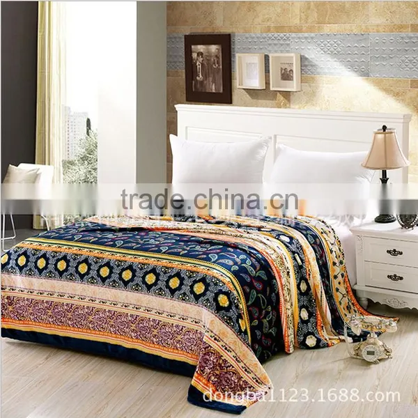 2016 Spring New Flannel Blanket Double Bed Sheet and Coral Fleece Blanket photo-2