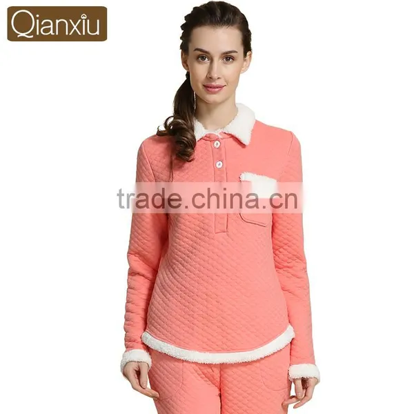 Chineses Top Qianxiu Brand Wholesale Winter Ladies Sleepwear photo-2