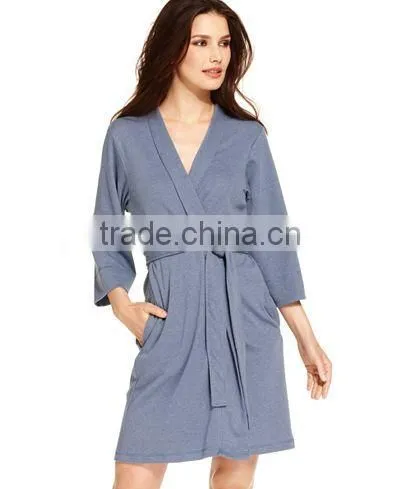 Fancy Cheap Womens Modal Black Bridal Bath Spa Robes photo-3