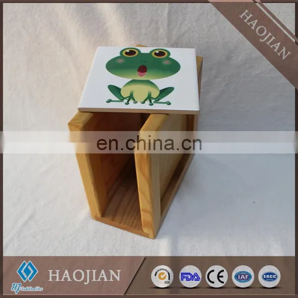 Solid Wood Toilet Tissue Holders With Sublimation Tile photo-5