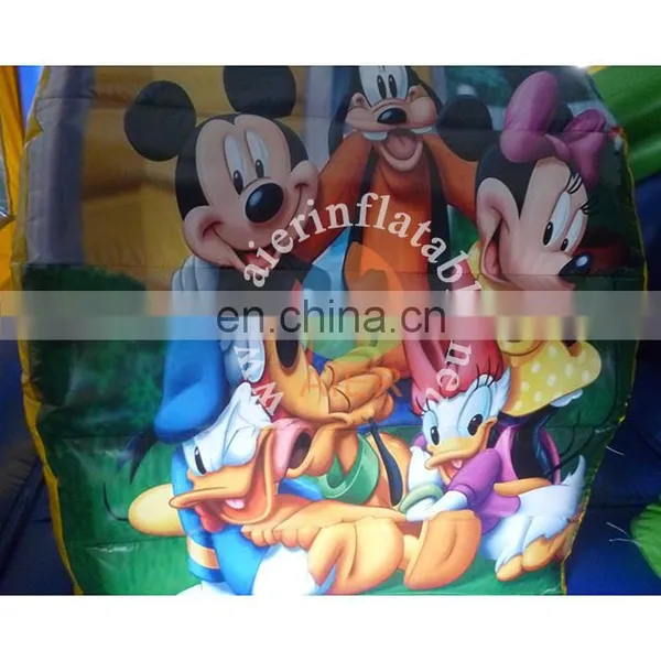 Inflatable Castle 5 In1 Combo,inflatable Bouncy Castle Combo,Cartoon Mickey Mouse Inflatable Funland photo-5