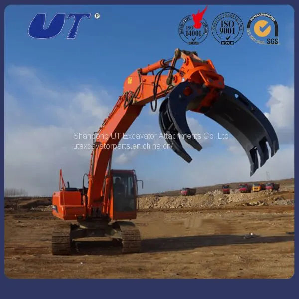 Excavator Attachment Hydraulic Log Grab