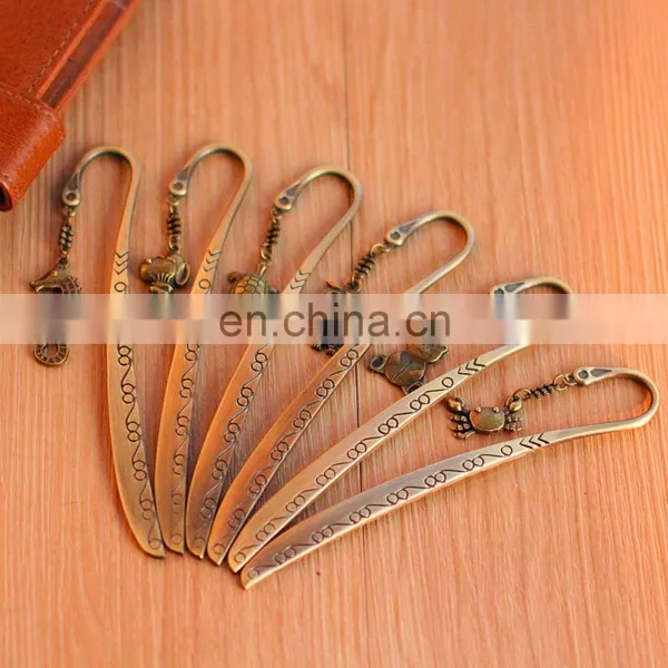 Custom Metal Bookmarks Antique Metal Bookmarks With Animal Charms Vintage Bookmarks