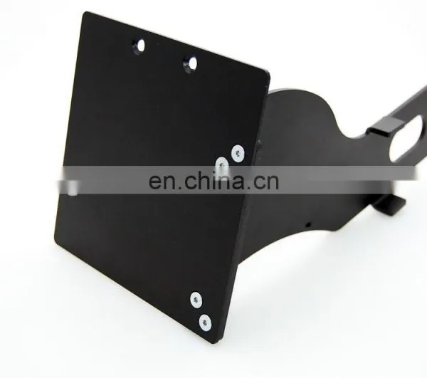 Custom Foshan Factory RR Number Plate Bracket KHZ CRR HD Powder Coat Black Included Mini Number Plate Left Side Bracket photo-2