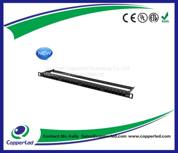 UTP 0.5u Cat.6A Патч-панель 24-портовая с задней планкой