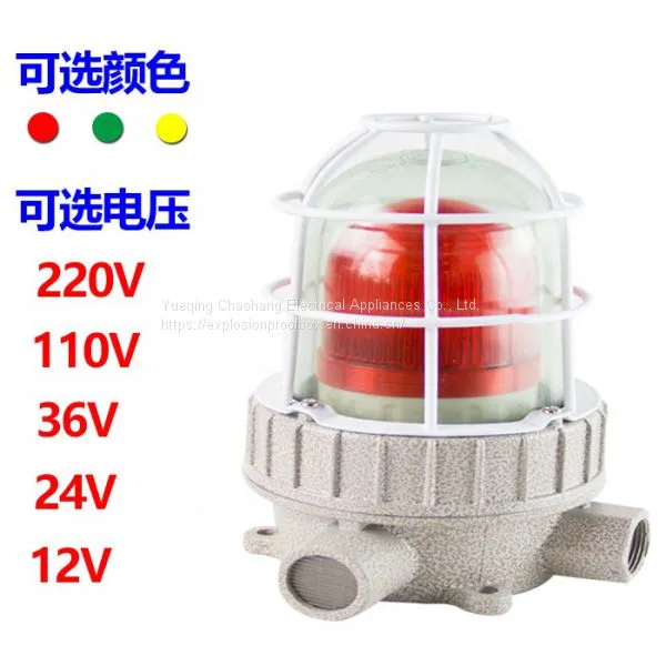 Explosion Proof Sound and Light Alarm LED Sound and Light Signal Lights Explosion Warning Lamp 100 db (a) 24 V220v photo-4