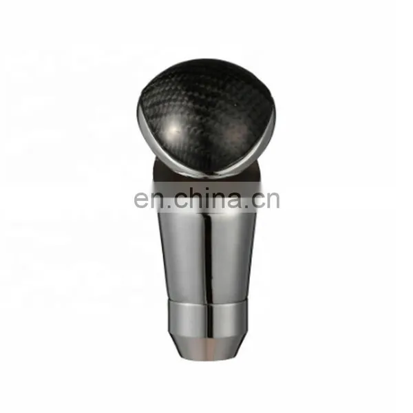 Universal Chrome/Real Carbon Fiber Ergonomic Automatic Gear Shifter Shift Knob photo-4