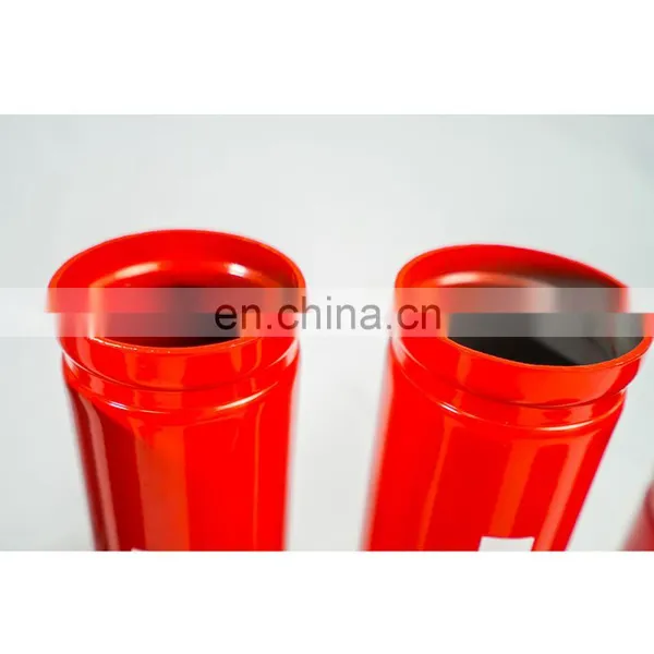8" Red Epoxy Welded Steel Pipe Thread End SCH 40 photo-2