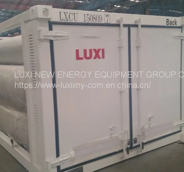 China Famous Brand CNG Jumbo Tube Skid Trailer CNG Tube Skid Container Cylinder photo-5