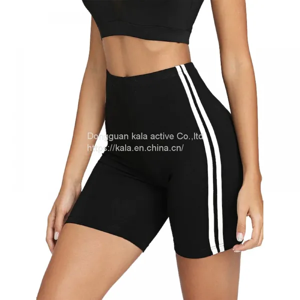WBB-8 Plus Size Black Biker Shorts Women photo-2