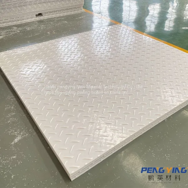 Pengying New Material Direct Selling 12.7mm Oil Production Plant Temporary Paving Board Polymer Polyethylene Road Base Plate PE Paving Board photo-2