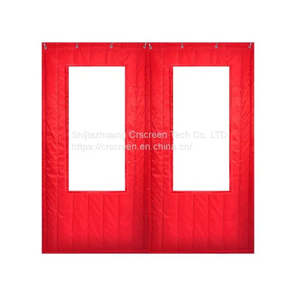 Customized Size Warm Insulated Windproof Keep Warm With Doors Magnetic Fabric Screen Cotton Door Curtain photo-3