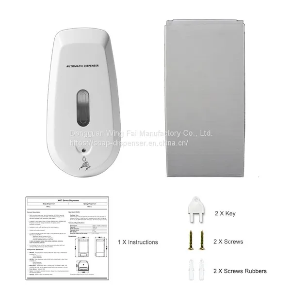Commercial Refillable 500ml Plastic Automatic Wall-mount Sanitizer Liquid Spray Soap Dispenser photo-5