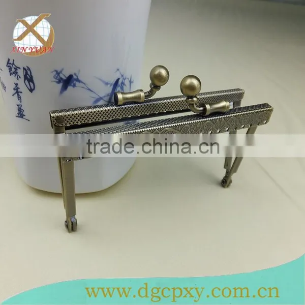 10.5*6cm Antique Grass Metal Purse Handle Bag Frame for Ladies Bag photo-2