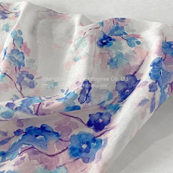 Hot Sale Digital Poplin Cotton Print Undershirt Textile Fabric photo-3